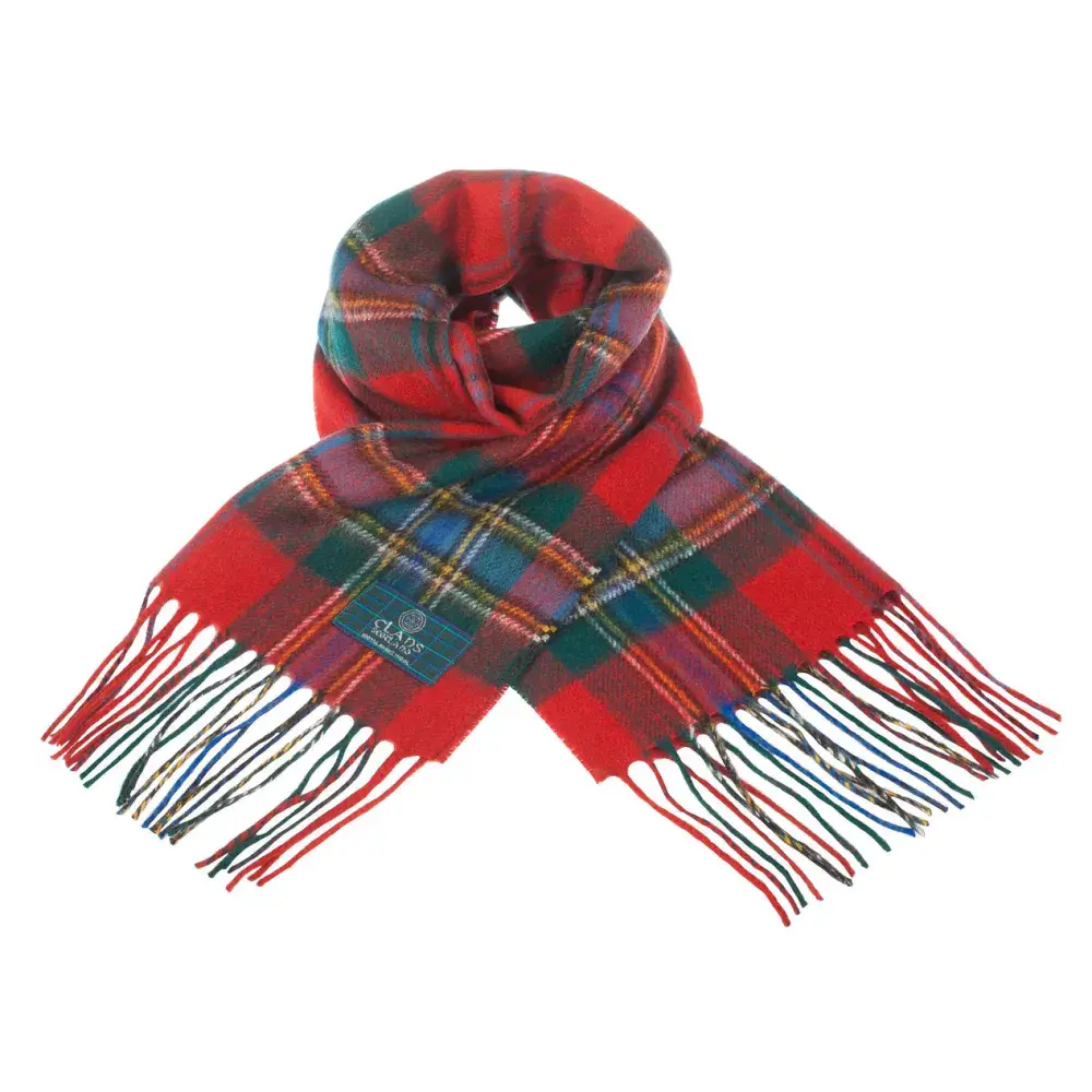Pure Lambswool Scottish MacLean of Duart Tartan Clan Unisex Scarf