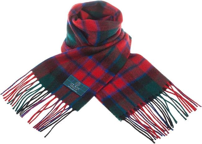 Pure Lambswool Scottish MacNaughton tartan  Unisex scarf