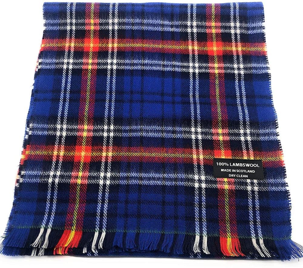 Pure Lambswool Scottish Tartan Army Football Tartan Scarf By Ingles Buchan of Scotland