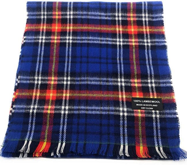 Pure Lambswool Scottish Tartan Army Football Tartan Scarf By Ingles Buchan of Scotland