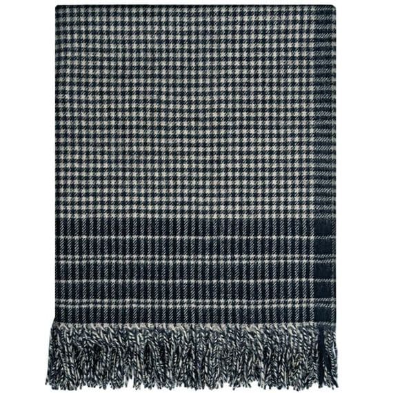 Shepherd Emsket Check Rug | Pure Lambswool Blanket