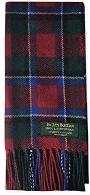 Pure Lambswool Sinclair Red Tartan Scarf | Made in Scotland