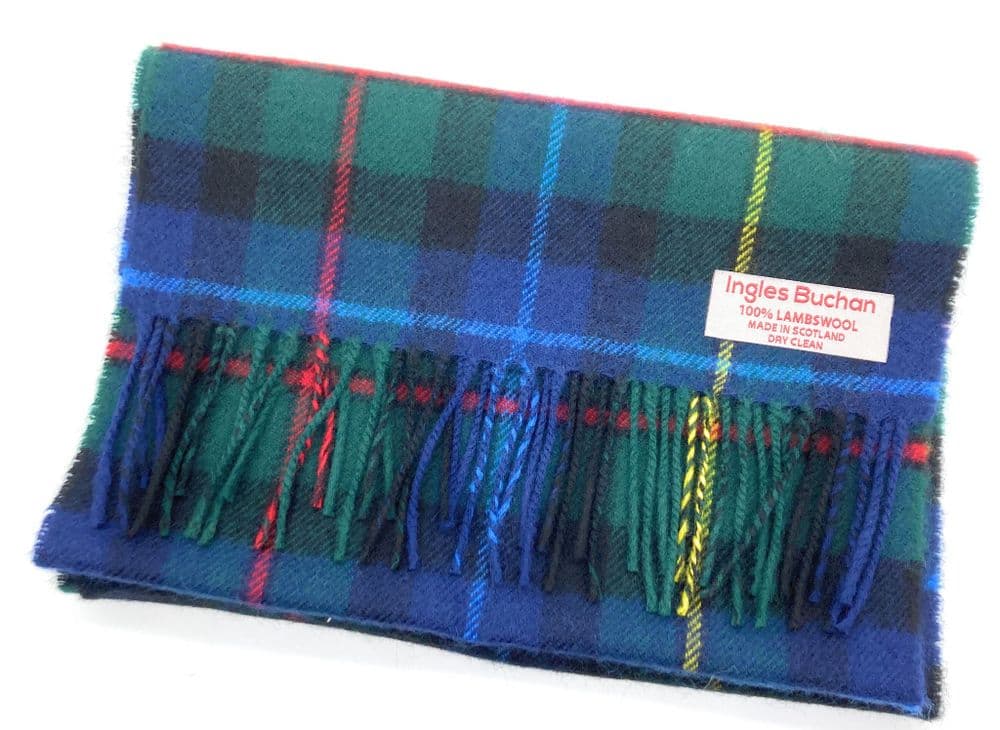 Pure Lambswool Smith Modern Tartan Scarf - Made in Scotland
