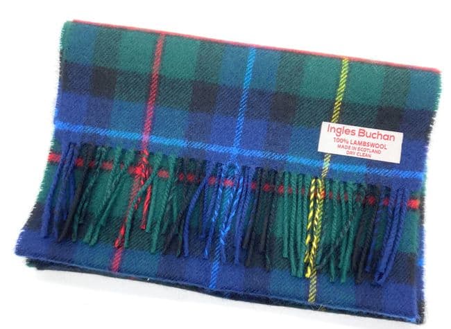 Pure Lambswool Smith Modern Tartan Scarf - Made in Scotland