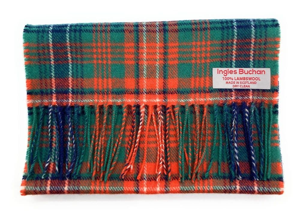 Pure Lambswool Wilson Ancient Tartan Scarf By Ingles Buchan of Scotland