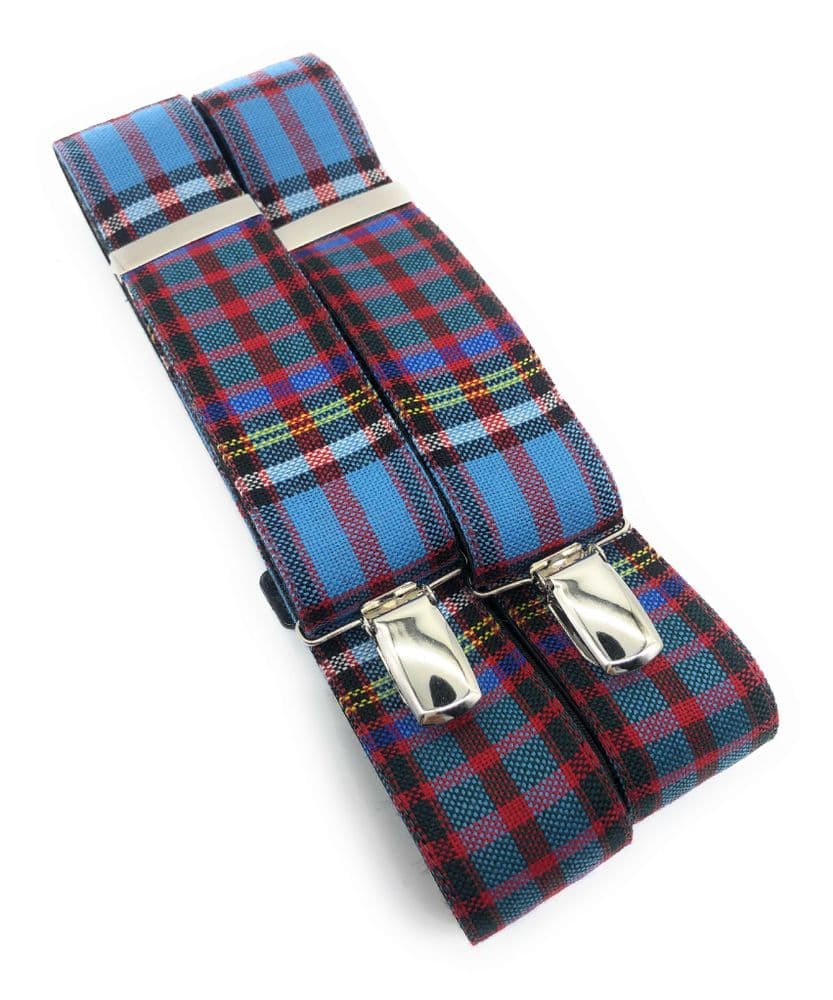 Pure New Wool Anderson Tartan Braces - Made in Scotland
