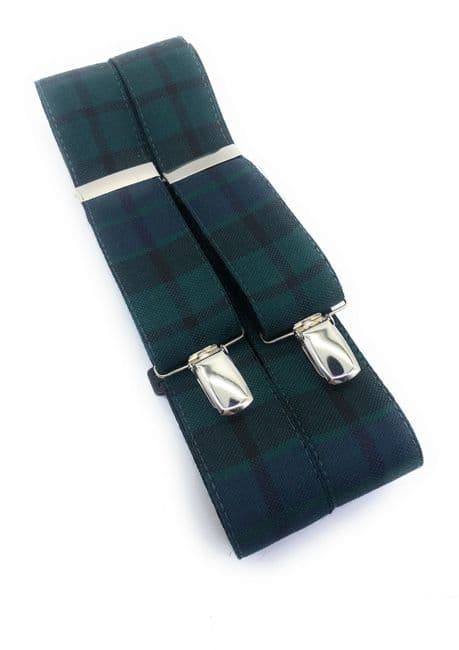 Pure New Wool MacKay Modern Tartan Braces - Made in Scotland