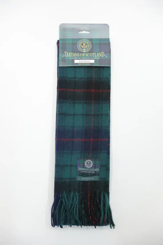 Pure Wool Davidson Tartan Scarf