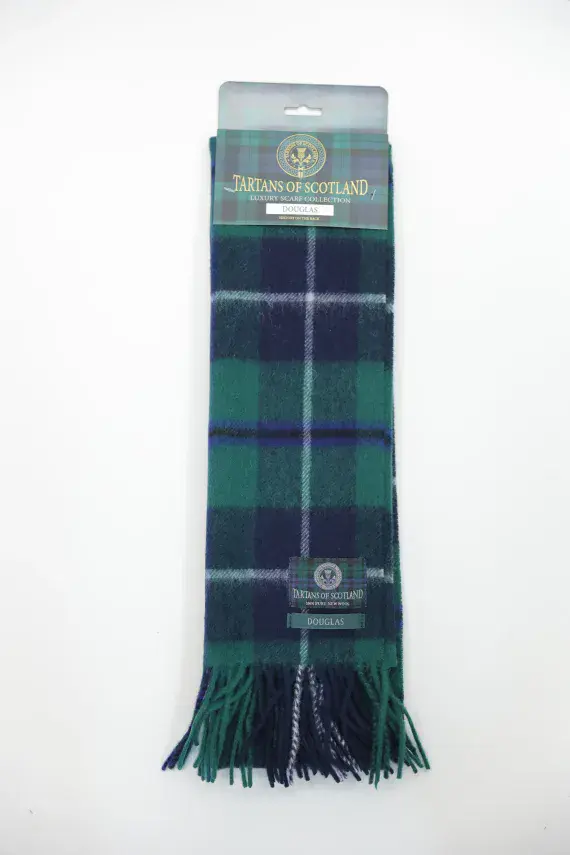 Pure Wool Douglas Tartan Scarf