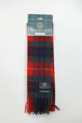 Pure Wool Fraser Red Tartan Scarf