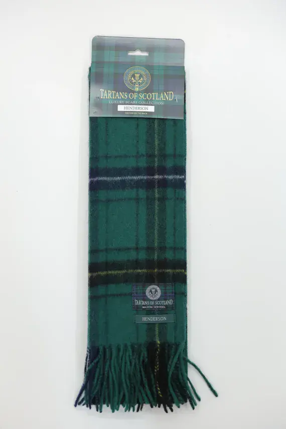 Pure Wool Henderson Tartan Scarf