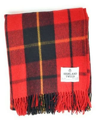 Pure Wool Wallace Tartan Travel Blanket | Made in Scotland
