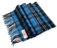 Ramsay Blue Tartan Scarf | Highland Tweed