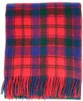 Robertson Red Tartan Travel Rug | Scottish Wool Blanket
