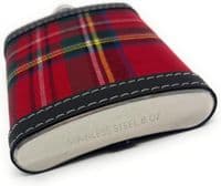Royal Stewart Tartan 8oz Hip Flask