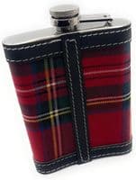 Royal Stewart Tartan 8oz Hip Flask