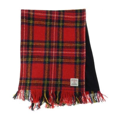 Royal Stewart Tartan Harris Tweed Scarf