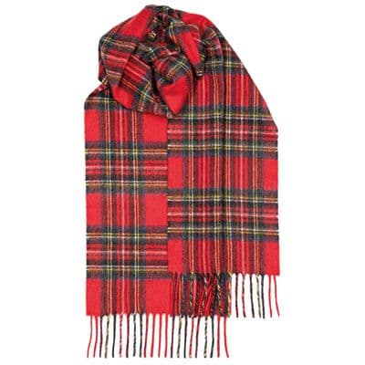 Royal Stewart Tartan Luxury Cashmere Scarf - Made in Scotland