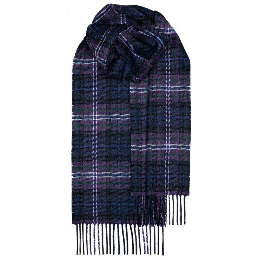 Scotland Forever Modern Tartan Pure Lambswool Unisex Scarf - Made in Scotland