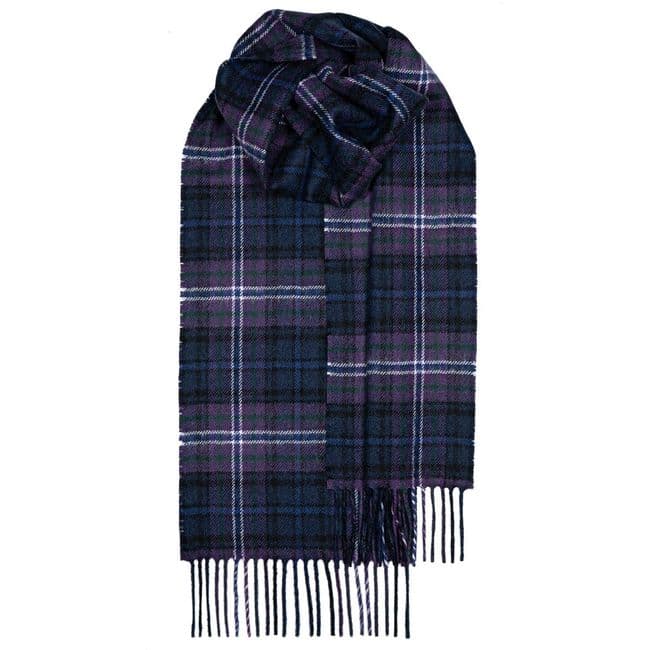Scotland Forever Modern Tartan Pure Lambswool Unisex Scarf - Made in Scotland