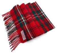 Scott Red Tartan Scarf | Highland Tweed