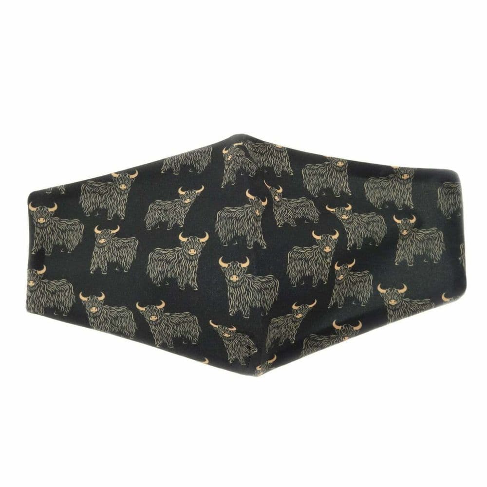 Scottish Highland Cow Face Mask