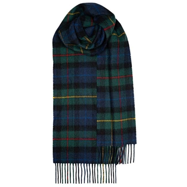 Smith Modern Tartan Pure Lambswool Unisex Scarf - Made in Scotland