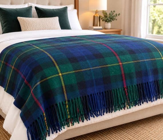 Smith Tartan Wool Blanket | Highland Tweed Store