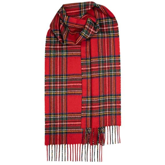 Stewart Royal Modern Tartan Pure Lambswool Unisex Scarf