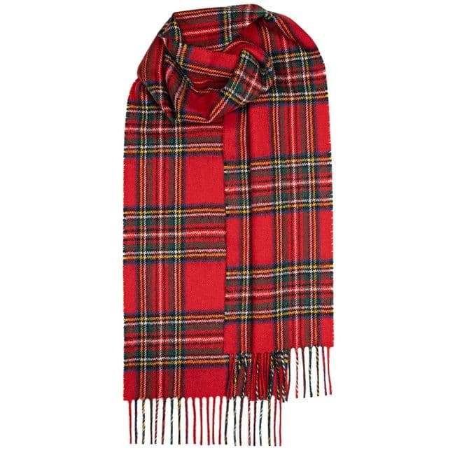 Stewart Royal Modern Tartan Pure Lambswool Unisex Scarf - Made in Scotland
