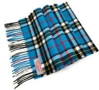 Thomson Blue Tartan Scarf | Highland Tweed