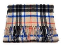 Thomson Camel Tartan Scarf | Highland Tweed