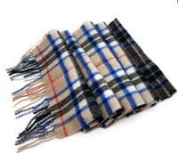 Thomson Camel Tartan Scarf | Highland Tweed
