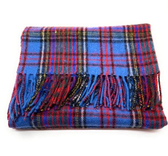 Anderson Tartan Wool Blend Knee Rug Blanket | Highland Tweed