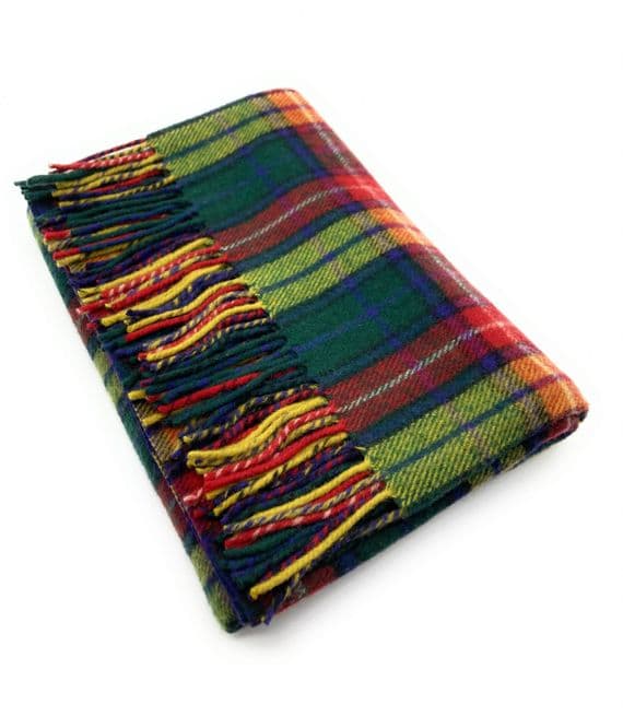Buchanan Modern Tartan Knee Rug Blanket | Highland Tweed