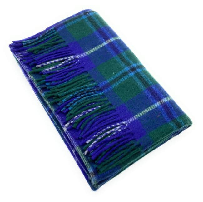 Wool Blend Douglas Modern Tartan Knee Travel Rug Blanket