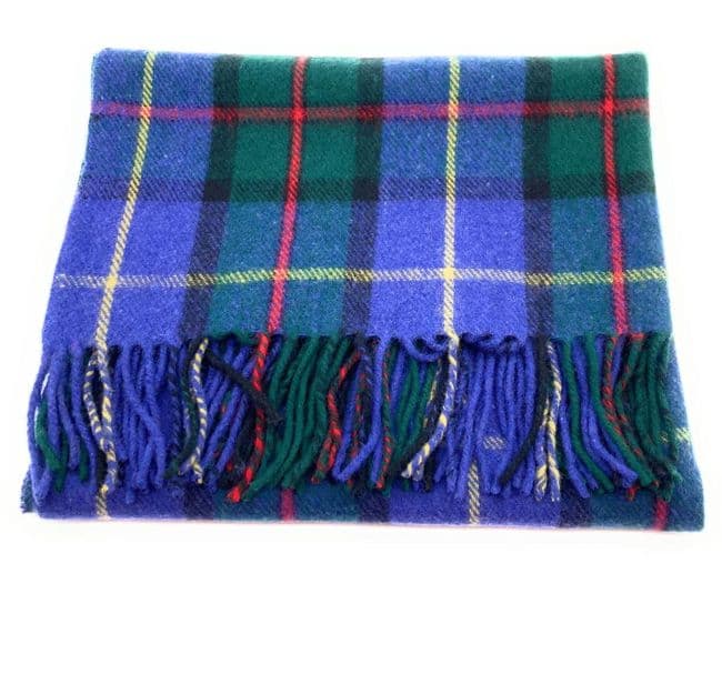 Wool Blend MacLeod of Harris Tartan Knee Travel Rug Blanket