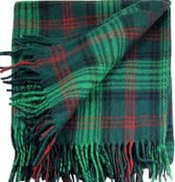 Wool Blend Ross Hunting Modern Tartan Travel Blanket/Rug By Ingles Buchan of Scotland