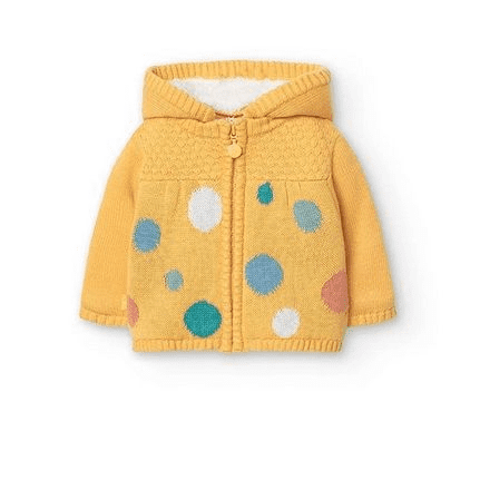 Boboli Baby Girls Yellow Knitted Jacket Boboli Baby yellow