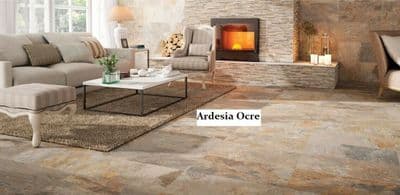 Ardesia Ocre Stone Effect Porcelain Wall/Floor Tile 62.5 x 32 x 1m2