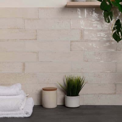 Asly Porcelain Gloss Wall/Floor Tile 300 x 75 x 10mm x 44 = 1m2