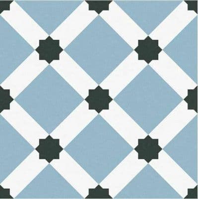 Barcelona Night Decor Vitrified Porcelain Wall/Floor Tile 250 x 250  x 8mm x 1m2