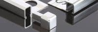 Genesis Contour Tile Trim Aluminium Bright Silver  x 2.5m x 5 or 10 lengths