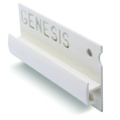 Genesis EVT Vinyl to Tile Trim White 2500 x 15mm x 8mm box of 25
