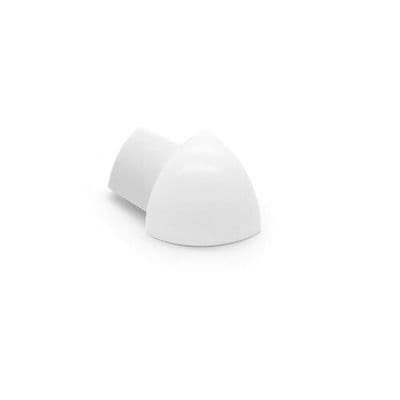 Genesis PVC External Tile Trim Corners pack 0f 4 in 6,8,10 or 12mm white