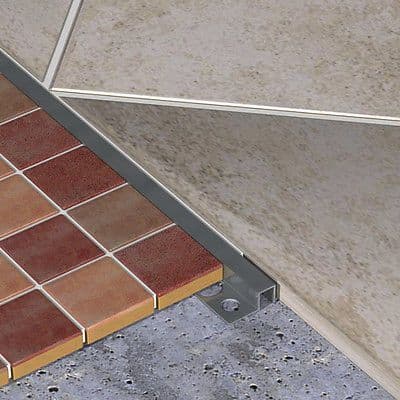 Genesis Square Tile Trim Aluminium Bright or Brushed Silver  or Copper x 2.5m x 5 lengths
