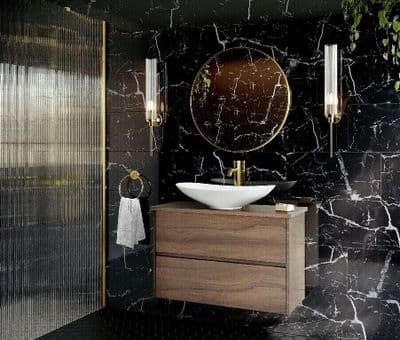 Genova Marble Effect Gloss Porcelain Wall/Floor Tile 600 x 300 x 9mm x 1m2