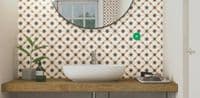 Grace Beige Taco Porcelain Matt Feature Wall/Floor Tile 165 x 165 x 7mm x 1 Box