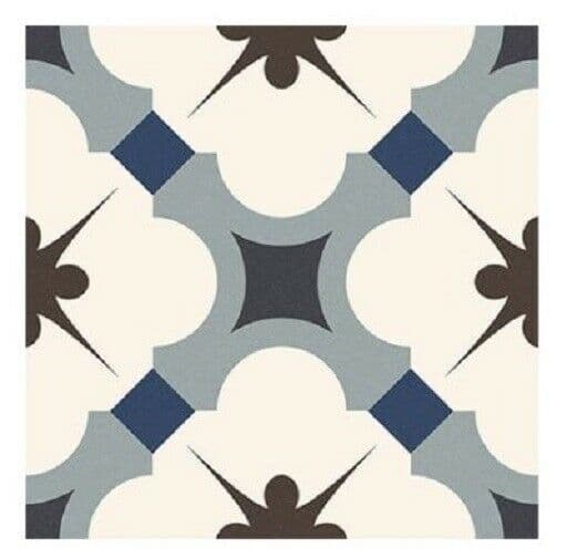 Grace Blue Taco Porcelain Matt Feature Wall/Floor Tile 165 x 165 x 7mm x 1x Box