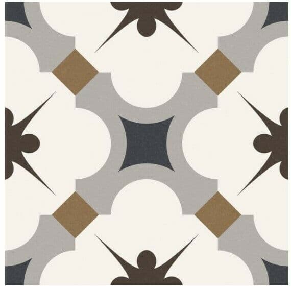 Grace Grey Taco Porcelain Matt Feature Wall/Floor Tile 165 x 165 x 7mm x 1x Box